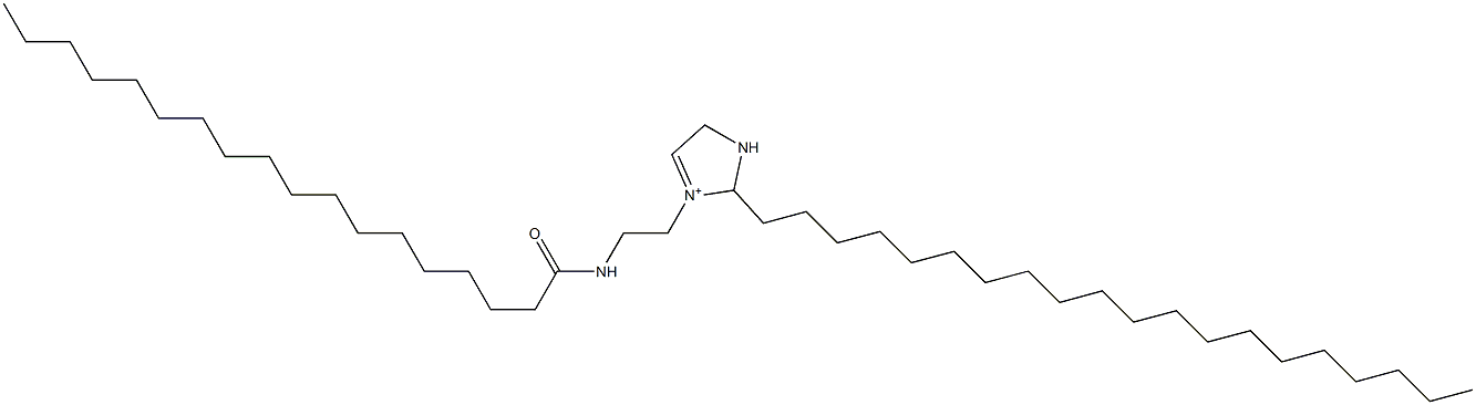 2-Icosyl-3-[2-(stearoylamino)ethyl]-3-imidazoline-3-ium 结构式