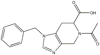 1-Benzyl-4,5,6,7-tetrahydro-5-acetyl-1H-imidazo[4,5-c]pyridine-6-carboxylic acid 结构式