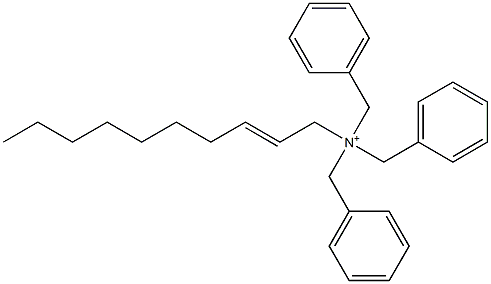 (2-Decenyl)tribenzylaminium 结构式