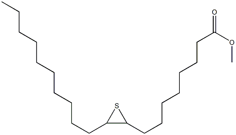 9,10-Epithioicosanoic acid methyl ester 结构式