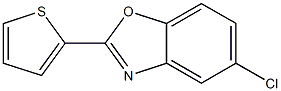 5-Chloro-2-(thiophen-2-yl)benzoxazole 结构式