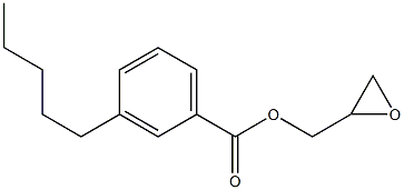 3-Pentylbenzoic acid glycidyl ester 结构式