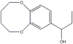 2,3,4,5-Tetrahydro-8-(1-hydroxypropyl)-1,6-benzodioxocin 结构式