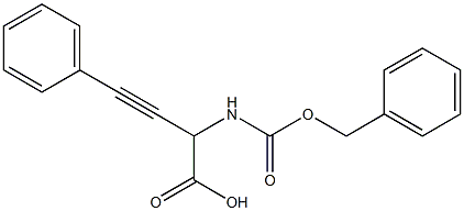 2-Benzyloxycarbonylamino-4-phenyl-3-butynoic acid 结构式