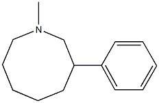 1-Methyl-3-phenyloctahydroazocine 结构式