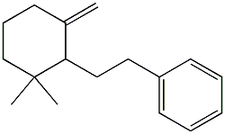 3,3-Dimethyl-1-methylene-2-[2-(phenyl)ethyl]cyclohexane 结构式