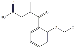 3-Methyl-4-oxo-4-[2-(methoxymethoxy)phenyl]butanoic acid 结构式