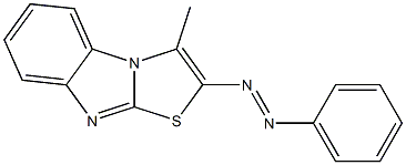 2-(Phenylazo)-3-methylthiazolo[3,2-a]benzimidazole 结构式