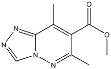 6,8-Dimethyl-1,2,4-triazolo[4,3-b]pyridazine-7-carboxylic acid methyl ester 结构式