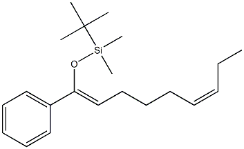 (1Z,6Z)-1-(tert-Butyldimethylsilyloxy)-1-phenyl-1,6-nonadiene 结构式