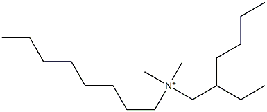 N-(2-Ethylhexyl)-N,N-dimethyl-1-octanaminium 结构式