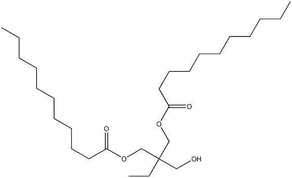 Diundecanoic acid 2-ethyl-2-(hydroxymethyl)-1,3-propanediyl ester 结构式