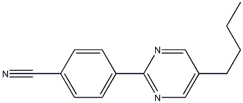 4-(5-Butyl-2-pyrimidinyl)benzenecarbonitrile 结构式