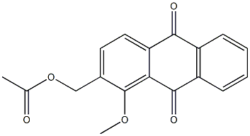 1-Methoxy-2-(acetoxymethyl)anthracene-9,10-dione 结构式
