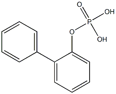 Phosphoric acid dihydrogen 2-biphenylyl ester 结构式