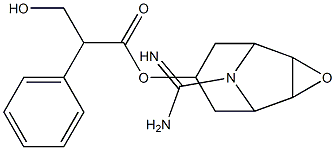 3-Hydroxy-2-phenylpropionic acid 9-amidino-3-oxa-9-azatricyclo[3.3.1.02,4]nonan-7-yl ester 结构式