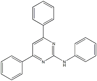 4,6-Diphenyl-2-(phenylamino)pyrimidine 结构式