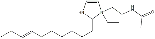 1-[2-(Acetylamino)ethyl]-2-(7-decenyl)-1-ethyl-4-imidazoline-1-ium 结构式