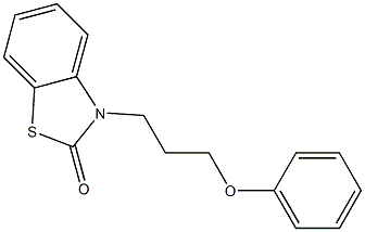 3-(3-Phenoxypropyl)benzothiazol-2(3H)-one 结构式