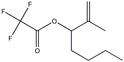Trifluoroacetic acid 1-isopropenylpentyl ester 结构式