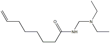 N-[(Diethylamino)methyl]-7-octenamide 结构式