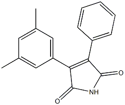 2-(3,5-Dimethylphenyl)-3-phenylmaleimide 结构式