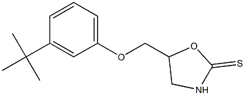 5-[(m-tert-Butylphenoxy)methyl]-2-oxazolidinethione 结构式