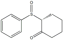 (2R)-2-(Phenylsulfinyl)cyclohexanone 结构式