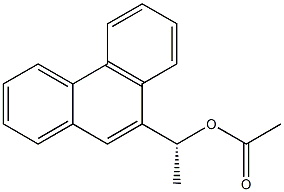 9-[(R)-1-Acetoxyethyl]phenanthrene 结构式
