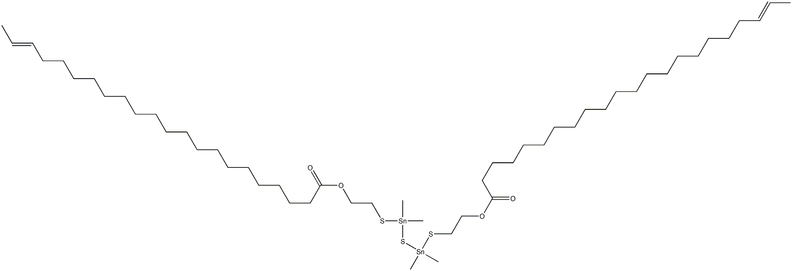 Bis[dimethyl[[2-(19-henicosenylcarbonyloxy)ethyl]thio]stannyl] sulfide 结构式