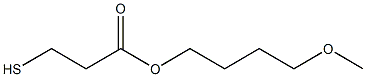 3-Mercaptopropionic acid 4-methoxybutyl ester 结构式