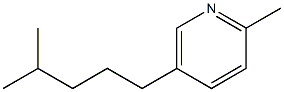 2-Methyl-5-(4-methylpentyl)pyridine 结构式