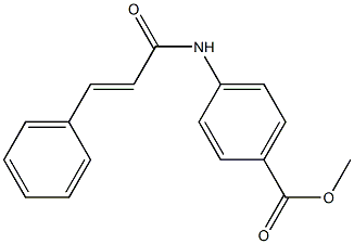 4-[[3-(Phenyl)-1-oxo-2-propenyl]amino]benzoic acid methyl ester 结构式