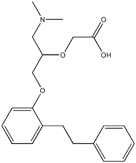 [1-Dimethylaminomethyl-2-[2-(2-phenylethyl)phenoxy]ethoxy]acetic acid 结构式