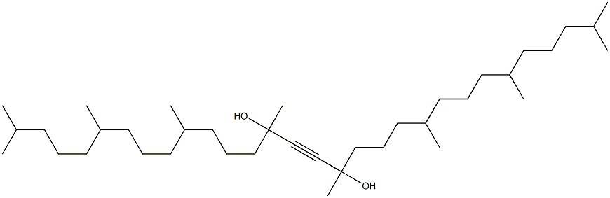 2,6,10,14,17,21,25,29-Octamethyl-15-triacontyne-14,17-diol 结构式