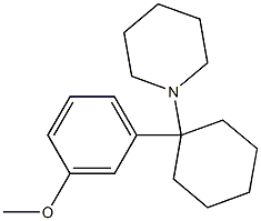 1-(Piperidin-1-yl)-1-(3-methoxyphenyl)cyclohexane 结构式