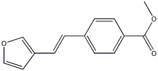 3-(4-(Methoxycarbonyl)styryl)furan 结构式