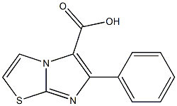 6-Phenylimidazo[2,1-b]thiazole-5-carboxylic acid 结构式