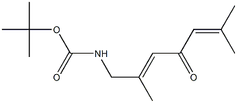 7-[(tert-Butyloxycarbonyl)amino]-2,6-dimethyl-2,5-heptadien-4-one 结构式