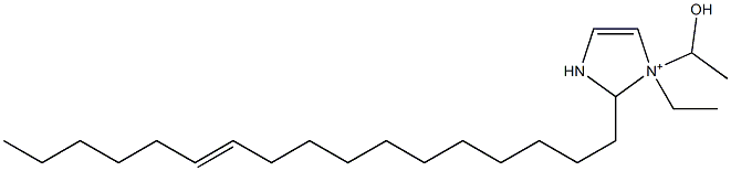 1-Ethyl-2-(11-heptadecenyl)-1-(1-hydroxyethyl)-4-imidazoline-1-ium 结构式