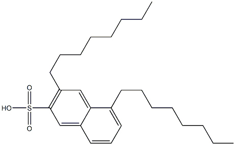 3,5-Dioctyl-2-naphthalenesulfonic acid 结构式