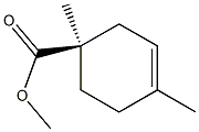 (R)-1,4-Dimethyl-3-cyclohexene-1-carboxylic acid methyl ester 结构式