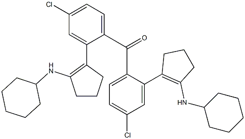 [2-(Cyclohexylamino)-1-cyclopentenyl](4-chlorophenyl) ketone 结构式