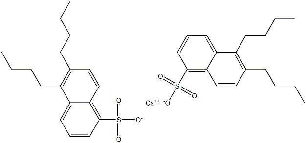 Bis(5,6-dibutyl-1-naphthalenesulfonic acid)calcium salt 结构式