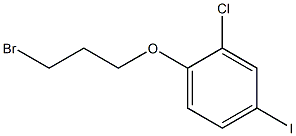 1-(3-Bromopropoxy)-2-chloro-4-iodobenzene 结构式