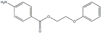 p-Aminobenzoic acid 2-phenoxyethyl ester 结构式