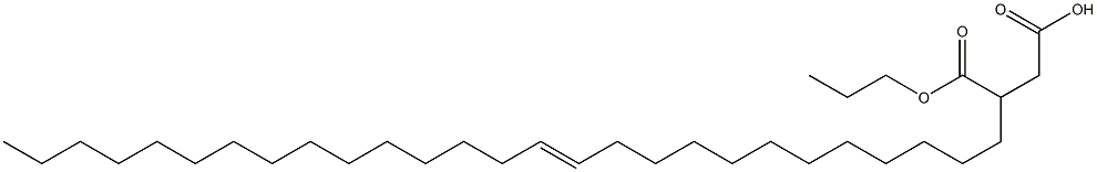 3-(12-Heptacosenyl)succinic acid 1-hydrogen 4-propyl ester 结构式