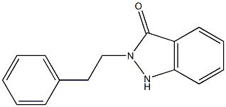 2-(2-Phenylethyl)-1H-indazol-3(2H)-one 结构式