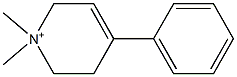 4-Phenyl-1,2,5,6-tetrahydro-1,1-dimethylpyridinium 结构式