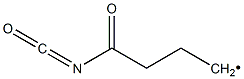 3-(Isocyanatocarbonyl)propyl radical 结构式